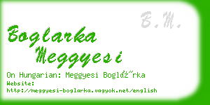 boglarka meggyesi business card